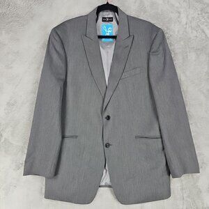 Marc Ecko Sport Coat Mens Size 44R Gray Blazer Jacket Business Casual Stretch